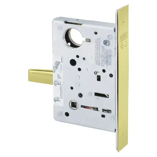 Mortise Lock Bright Brass