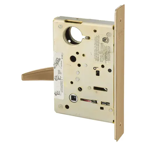 Mortise Lock Satin Bronze Clear Coated