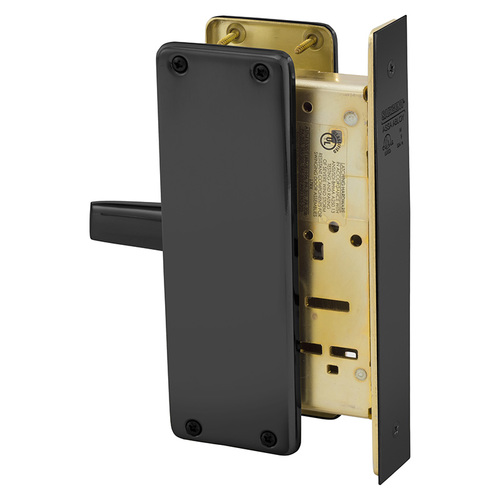 Mortise Lock Dark Oxidized Statuary Bronze Clear Coated