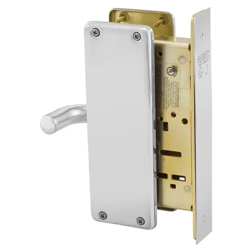 Mortise Lock Bright Chrome