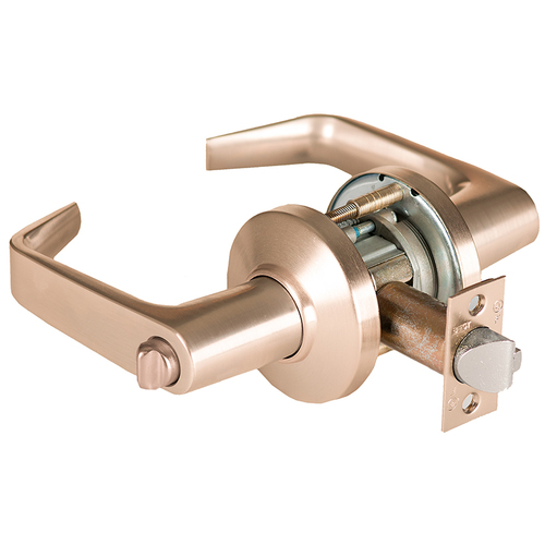 Cylindrical Lock Satin Bronze Clear Coated