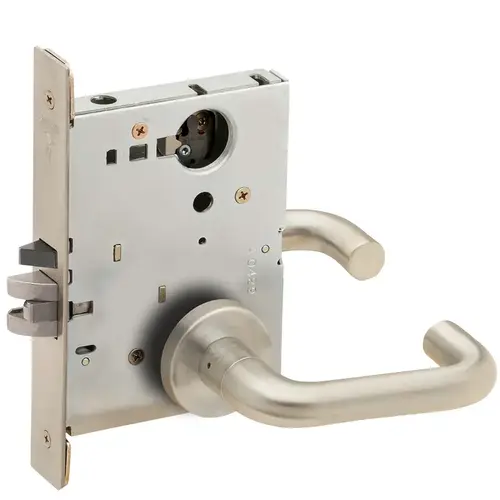 Mortise Lock Satin Nickel Plated Clear Coated