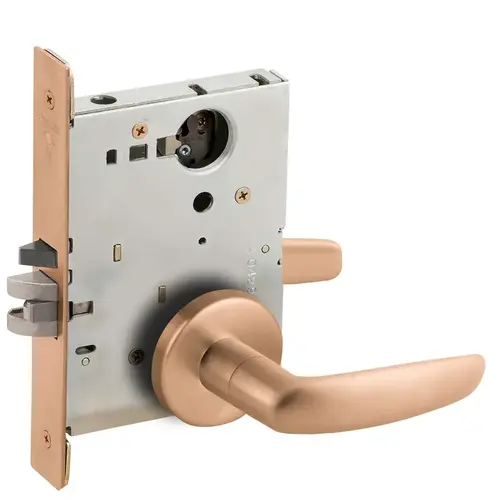 Lock Mortise Lock Satin Bronze Clear Coated