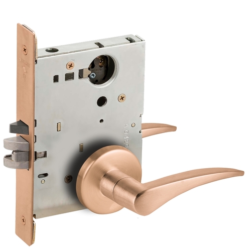 Lock Mortise Lock Satin Bronze Clear Coated