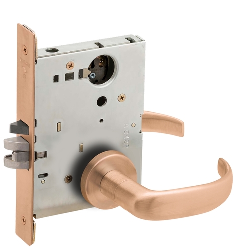 Lock Mortise Lock Satin Bronze Clear Coated