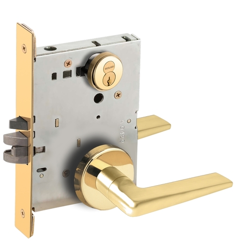 Lock Mortise Lock Bright Brass