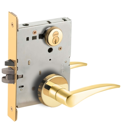 Lock Mortise Lock Bright Brass