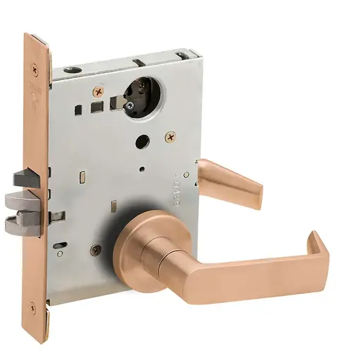 Lock Mortise Lock Satin Bronze Clear Coated