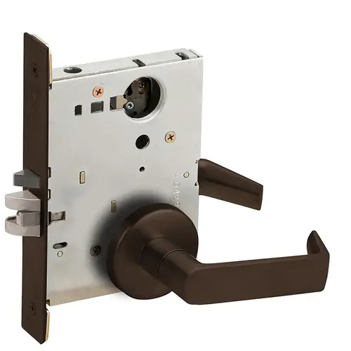 Lock Mortise Lock Dark Oxidized Satin Bronze Oil Rubbed