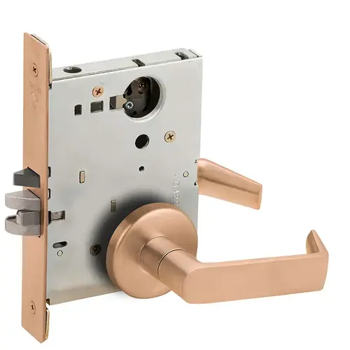 Lock Mortise Lock Satin Bronze Clear Coated