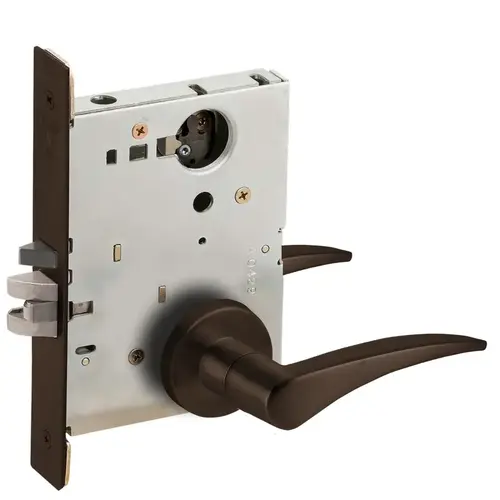 Lock Mortise Lock Dark Oxidized Satin Bronze Oil Rubbed