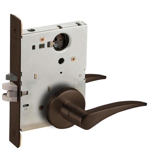 Lock Mortise Lock Dark Oxidized Satin Bronze Oil Rubbed