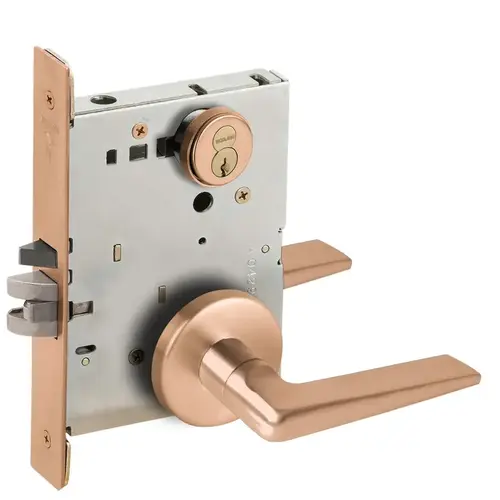 Lock Mortise Lock Satin Bronze Clear Coated