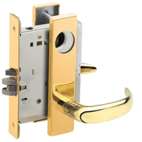 Lock Mortise Lock Bright Brass