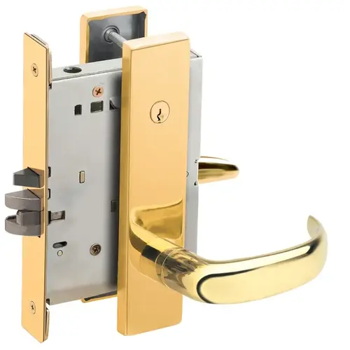 Lock Mortise Lock Bright Brass