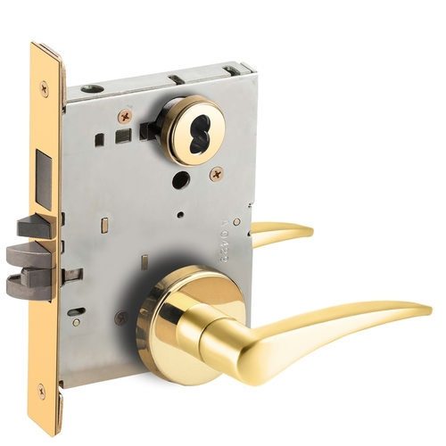 Lock Mortise Lock Bright Brass