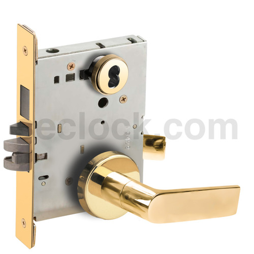 Lock Mortise Lock Bright Brass