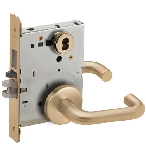 Lock Mortise Lock Satin Brass Blackened Satin Relieved Clear Coated