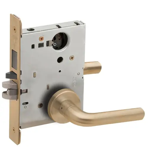 Lock Mortise Lock Satin Brass Blackened Satin Relieved Clear Coated