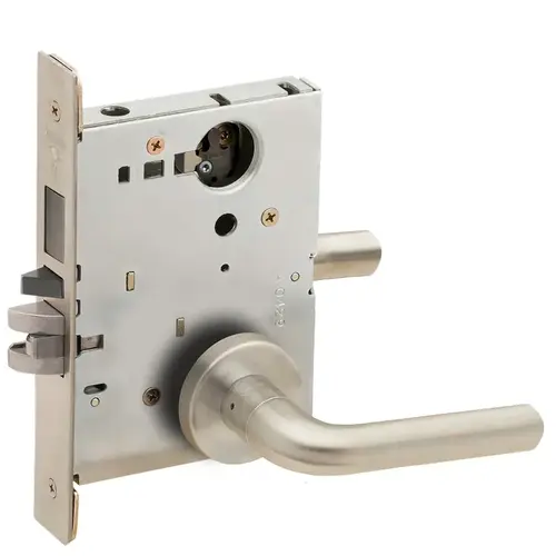 Lock Mortise Lock Satin Nickel Plated Clear Coated