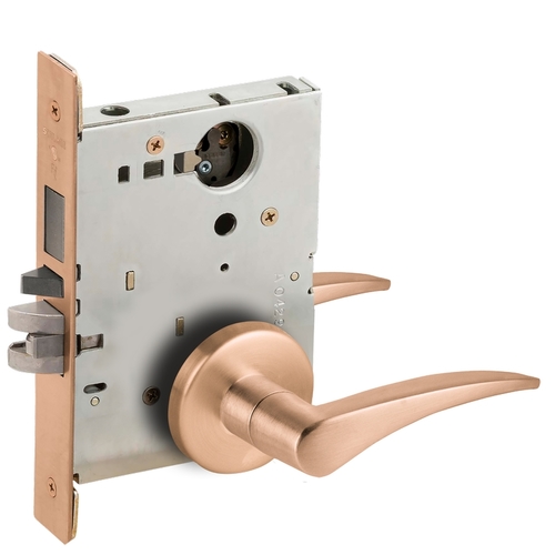 Lock Mortise Lock Satin Bronze Clear Coated