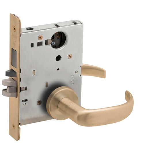 Mortise Lock Satin Brass Blackened Satin Relieved Clear Coated