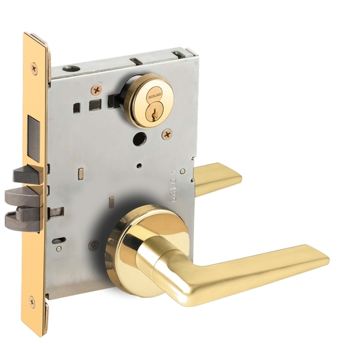 Lock Mortise Lock Bright Brass