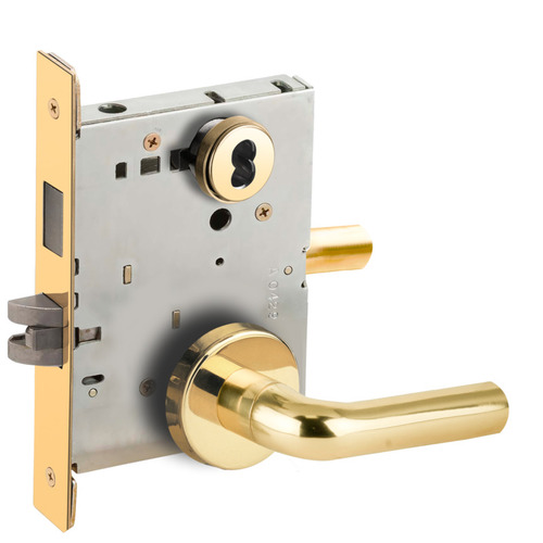 Lock Mortise Lock Bright Brass