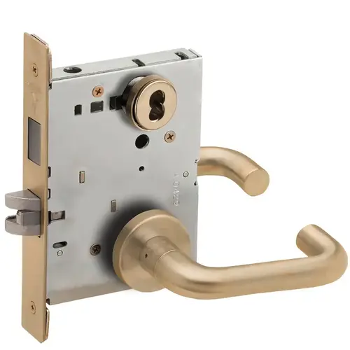 Lock Mortise Lock Satin Brass Blackened Satin Relieved Clear Coated