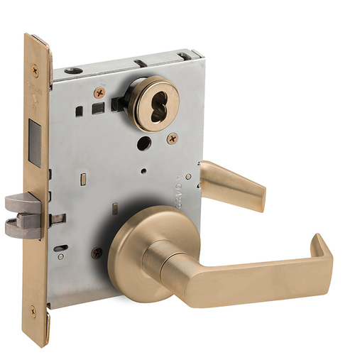 Lock Mortise Lock Satin Brass Blackened Satin Relieved Clear Coated