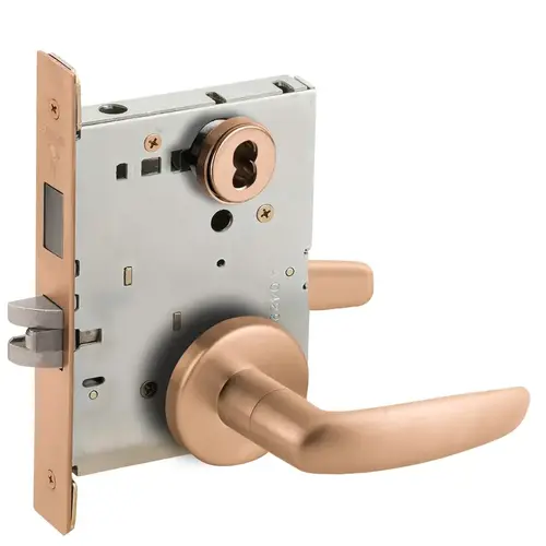 Lock Mortise Lock Satin Bronze Clear Coated