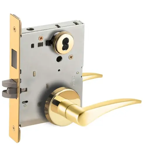 Lock Mortise Lock Bright Brass