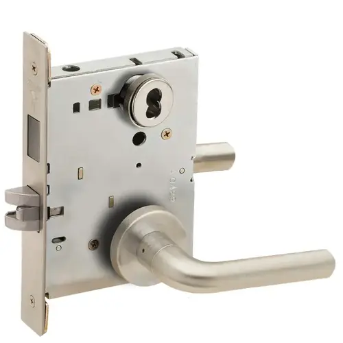 Lock Mortise Lock Satin Nickel Plated Clear Coated