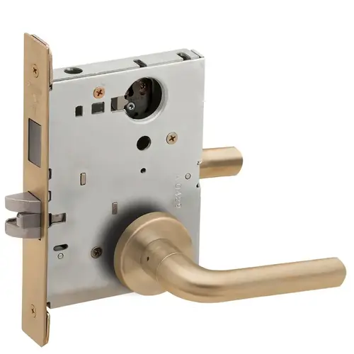 Lock Mortise Lock Satin Brass Blackened Satin Relieved Clear Coated