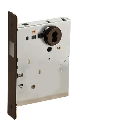 Lock Mortise Lock Dark Oxidized Satin Bronze Oil Rubbed