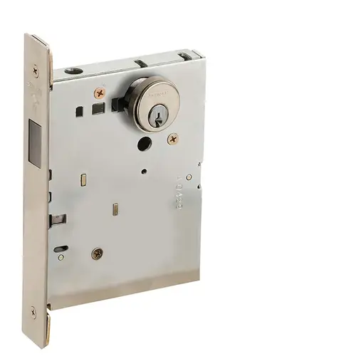 Mortise Lock Satin Nickel Plated Clear Coated