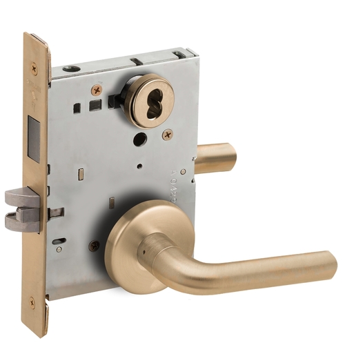 Lock Mortise Lock Satin Brass Blackened Satin Relieved Clear Coated