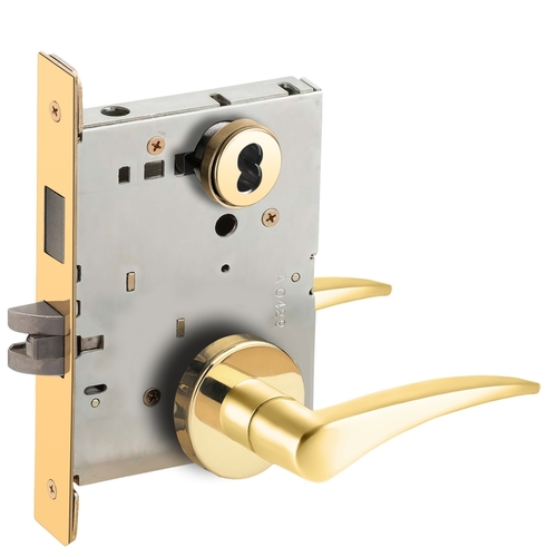 Lock Mortise Lock Bright Brass