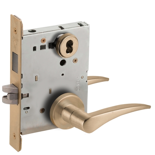 Lock Mortise Lock Satin Brass Blackened Satin Relieved Clear Coated