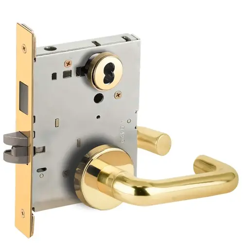 Mortise Lock Bright Brass