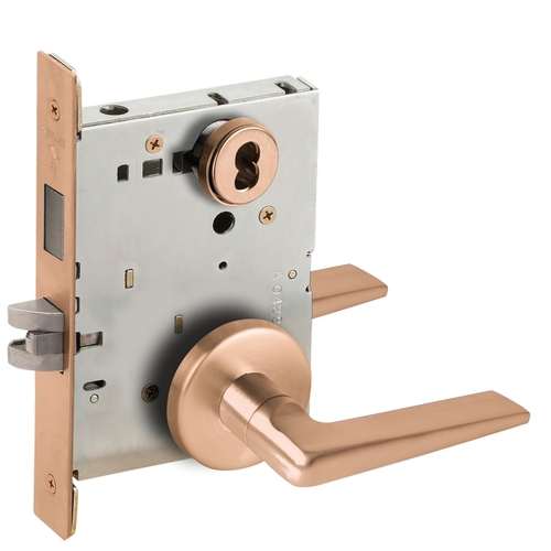 Lock Mortise Lock Satin Bronze Clear Coated