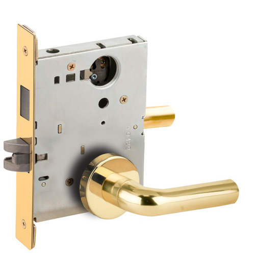 Lock Mortise Lock Bright Brass