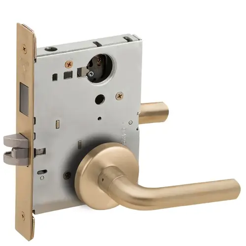 Lock Mortise Lock Satin Brass Blackened Satin Relieved Clear Coated