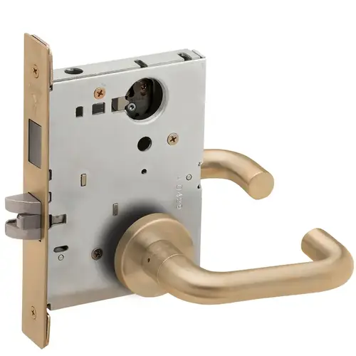 Lock Mortise Lock Satin Brass Blackened Satin Relieved Clear Coated