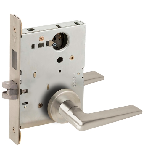 Lock Mortise Lock Satin Nickel Plated Clear Coated