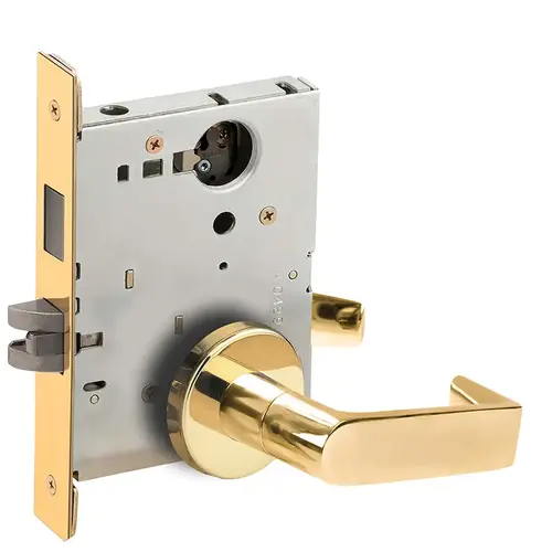 Lock Mortise Lock Bright Brass