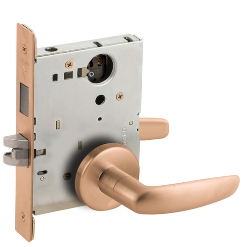 Lock Mortise Lock Satin Bronze Clear Coated