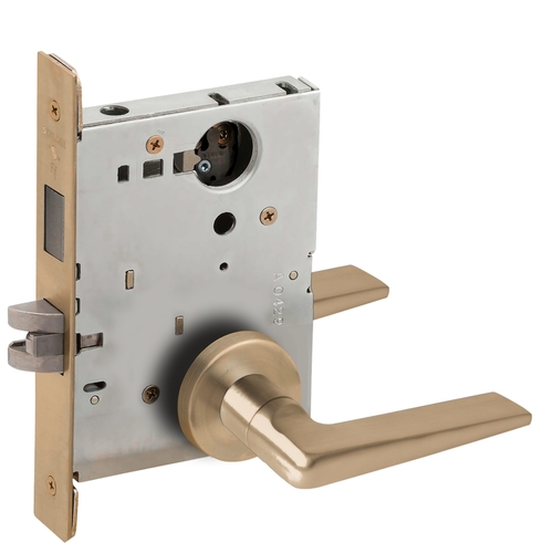 Lock Mortise Lock Satin Brass Blackened Satin Relieved Clear Coated