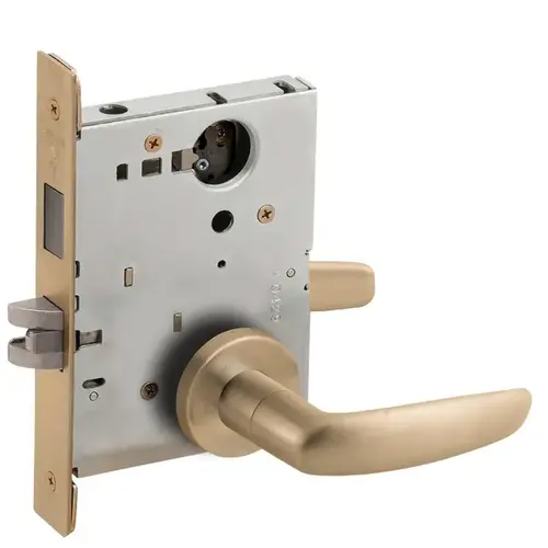 Lock Mortise Lock Satin Brass Blackened Satin Relieved Clear Coated