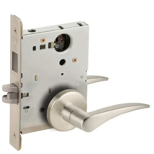 Lock Mortise Lock Satin Nickel Plated Clear Coated